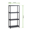 PLUS SHELF 60/4 SHELVING UNIT (SET OF 2)