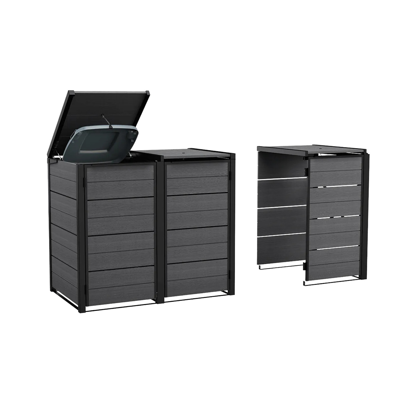 HIDE AWAY 240L ZABUDOWA KOSZY WKŁAD GREY