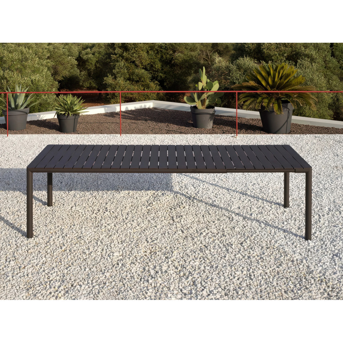 TIBERINA BISTROIT/TEVERE 147-211 6+1 ZESTAW ANTRACITE