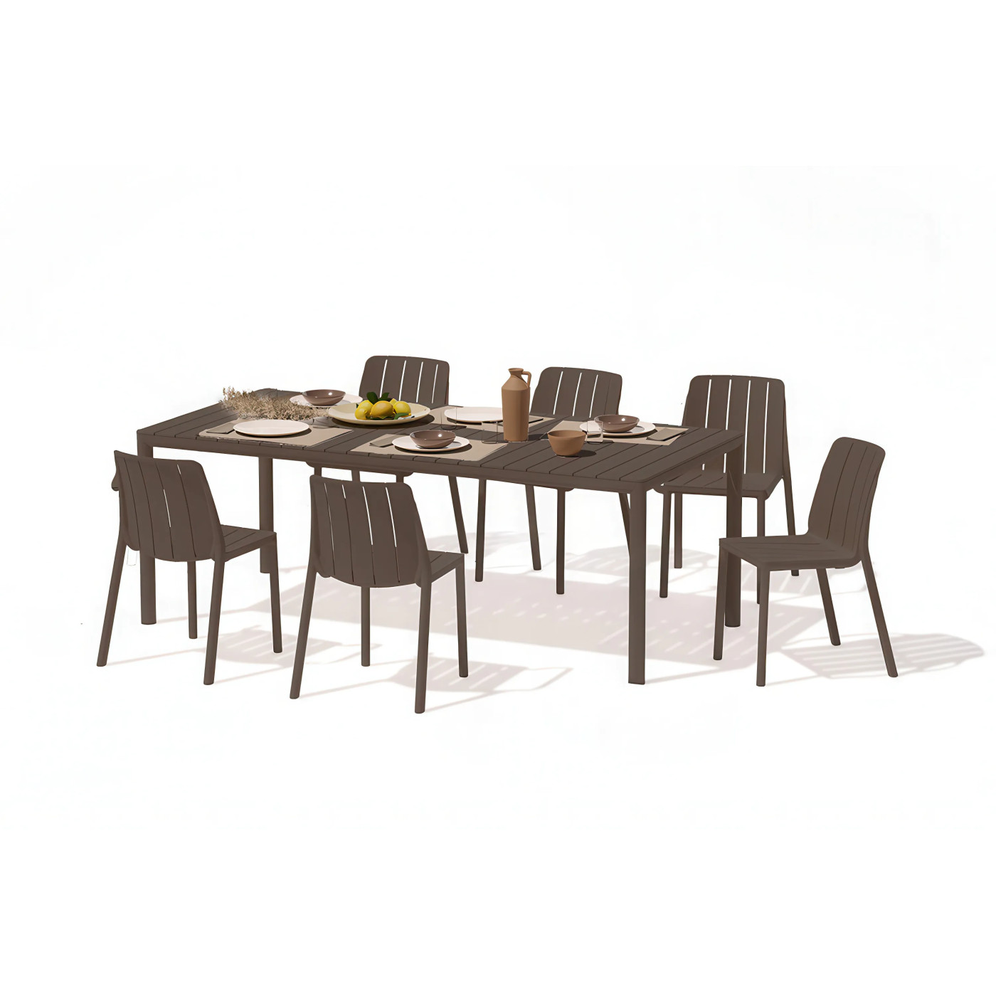 TIBERINA BISTROIT/TEVERE 147-211 6+1 TERRA SET