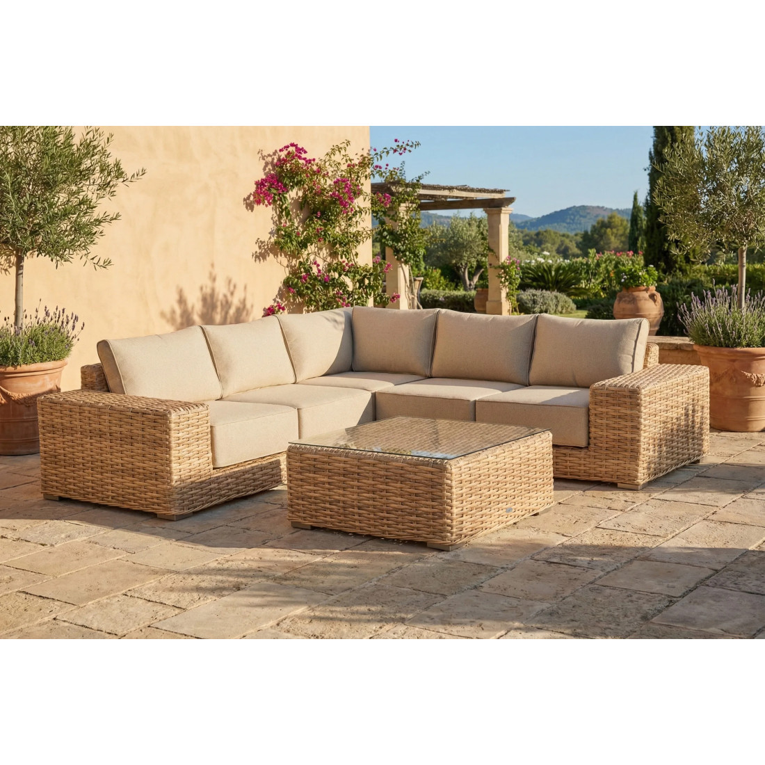 VEGA CAFFE CORNER SOFA BEIGE