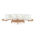 LUMIA CAFFE CORNER SOFA ACACIA WOOD