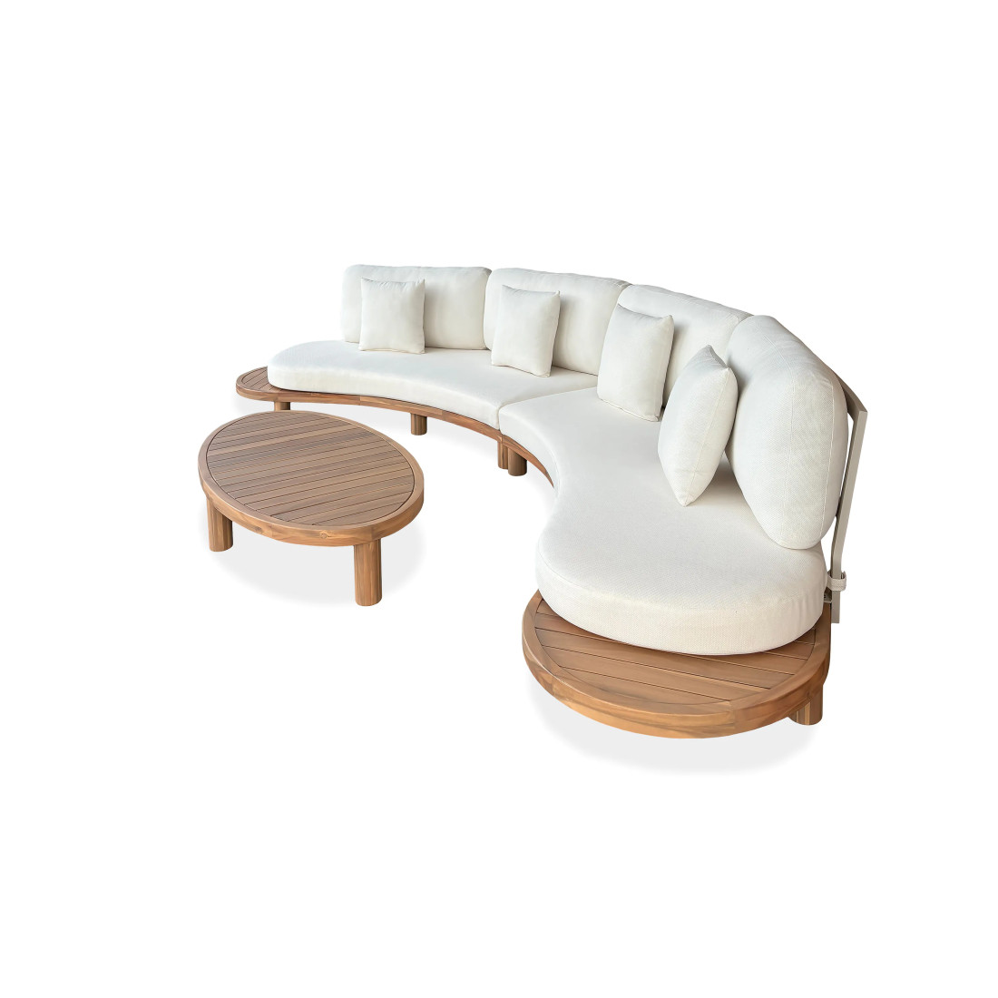LUMIA CAFFE CORNER SOFA ACACIA WOOD
