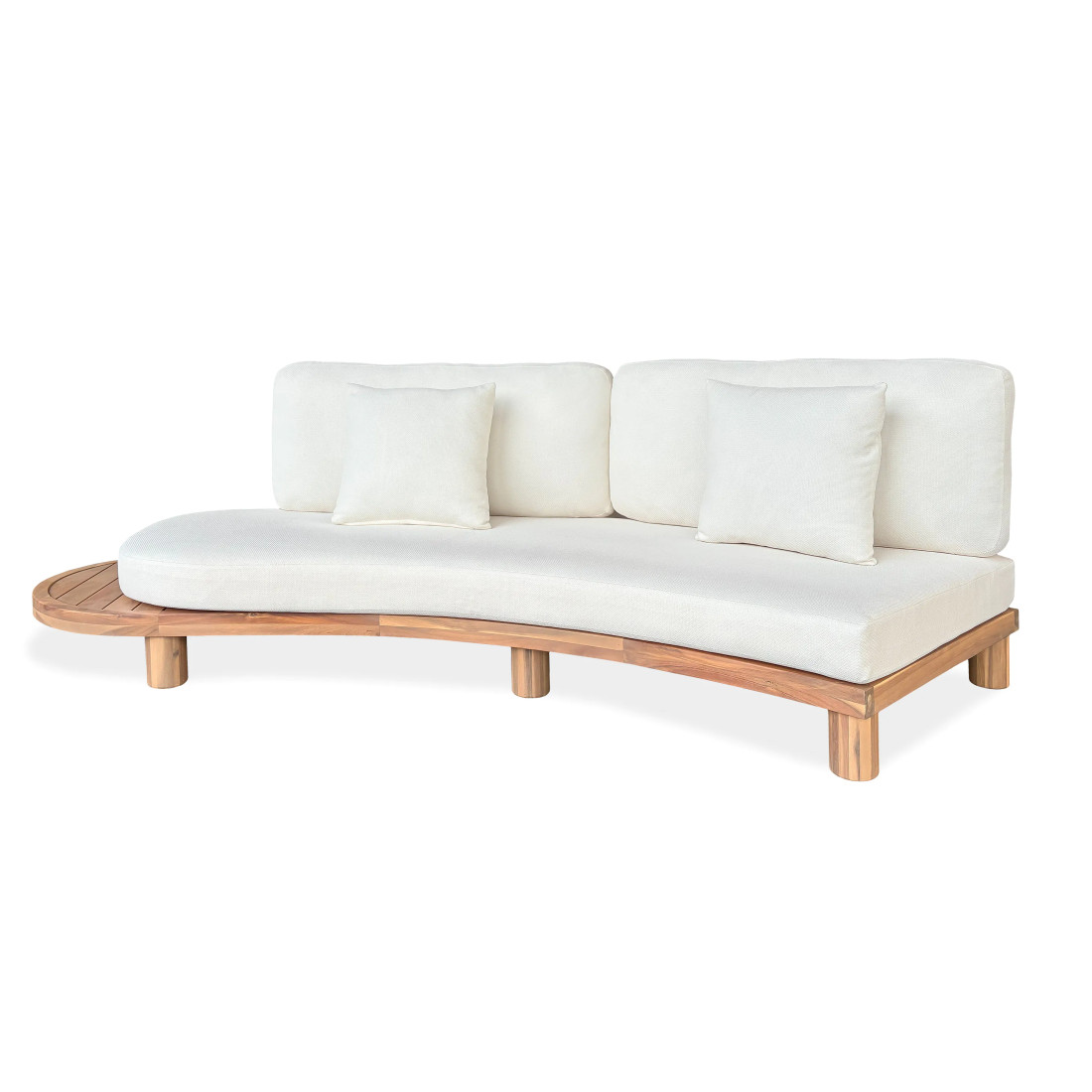 LUMIA CAFFE CORNER SOFA ACACIA WOOD