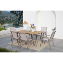 NOVA DINING 6+1 TAUPE SET