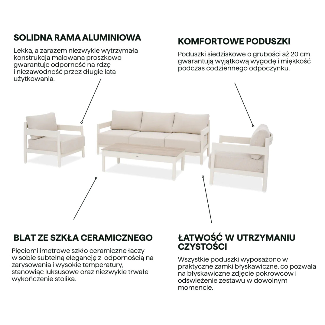 TREVIO CAFFE BEIGE SET