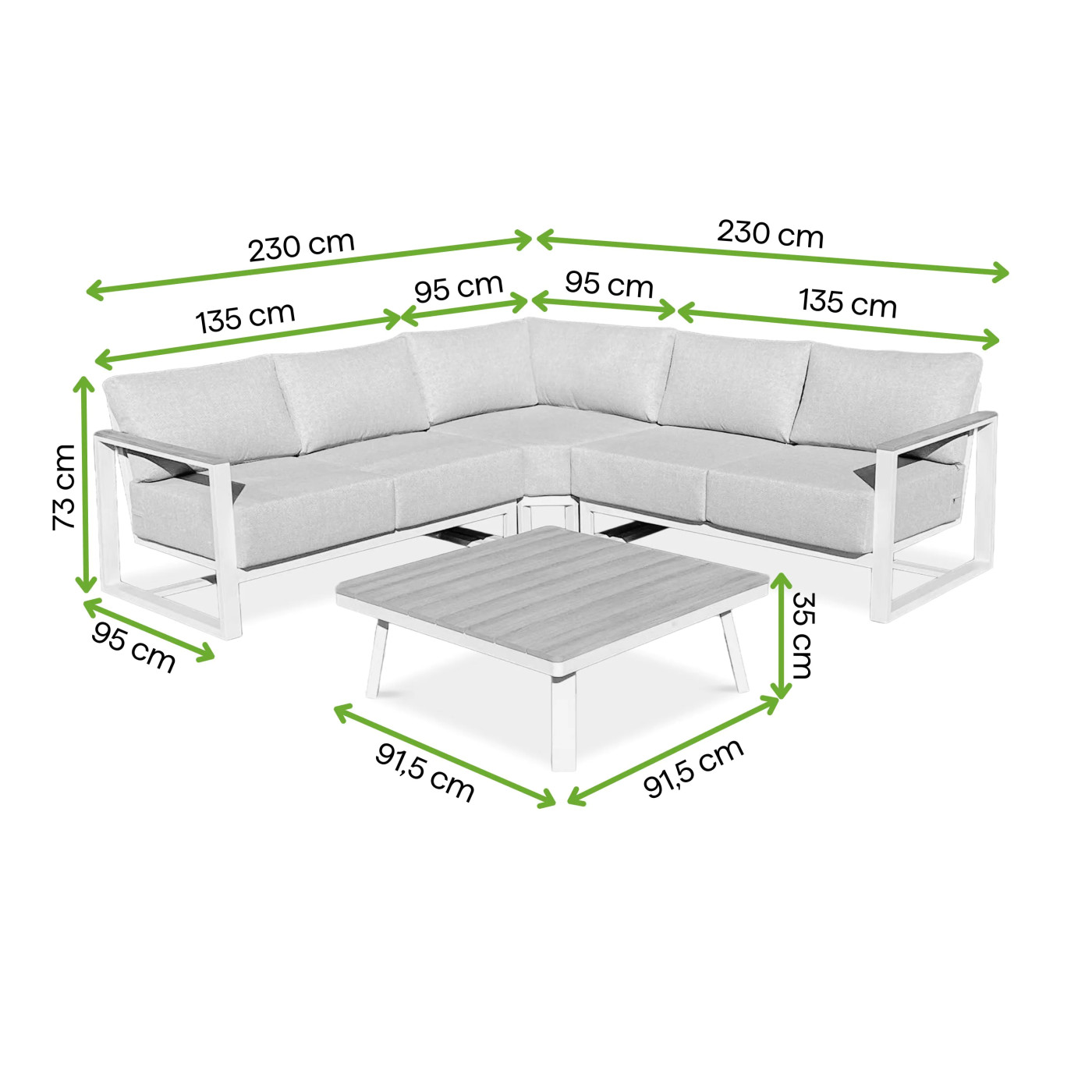 STELVIO CAFFE CORNER SOFA BEIGE