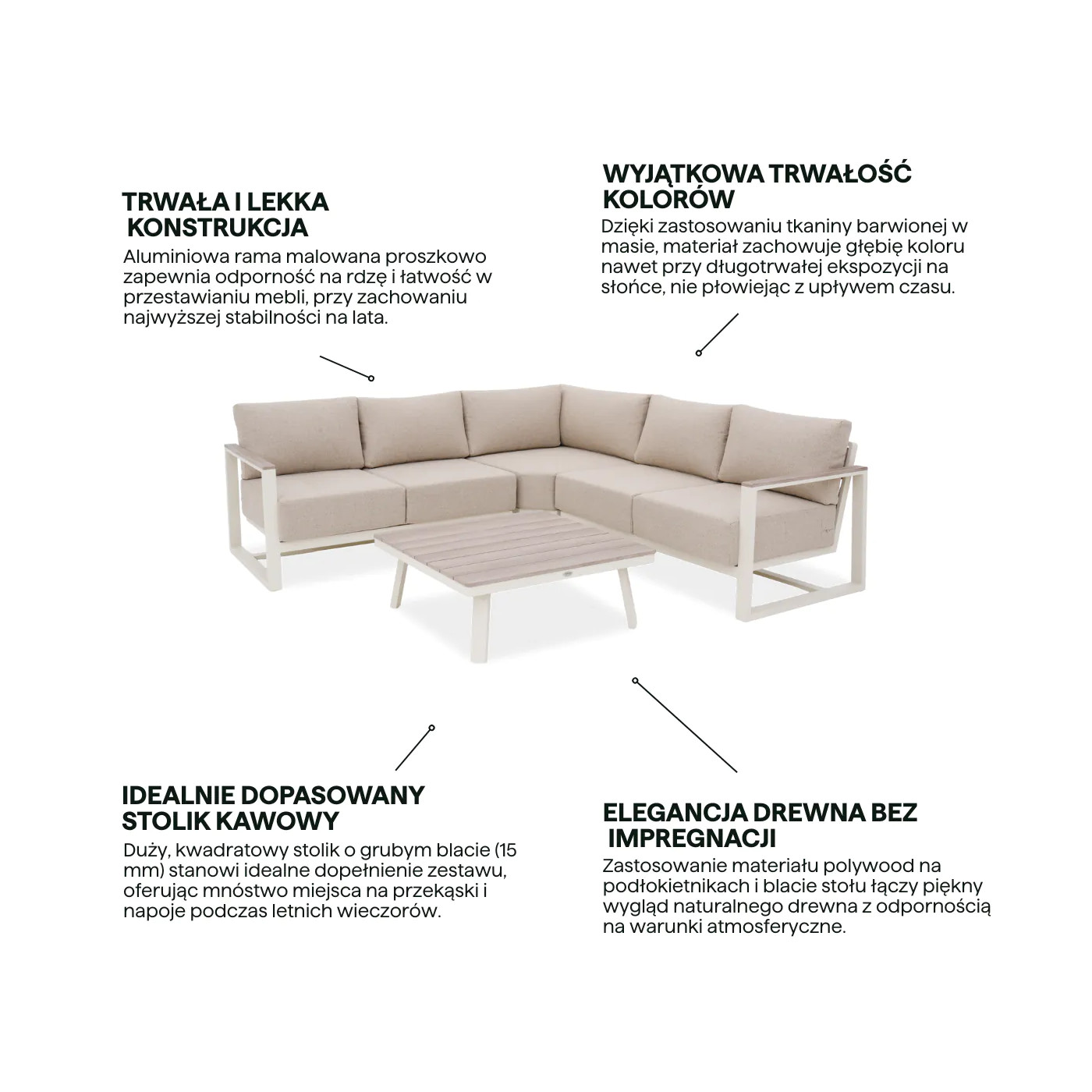 STELVIO CAFFE CORNER SOFA BEIGE