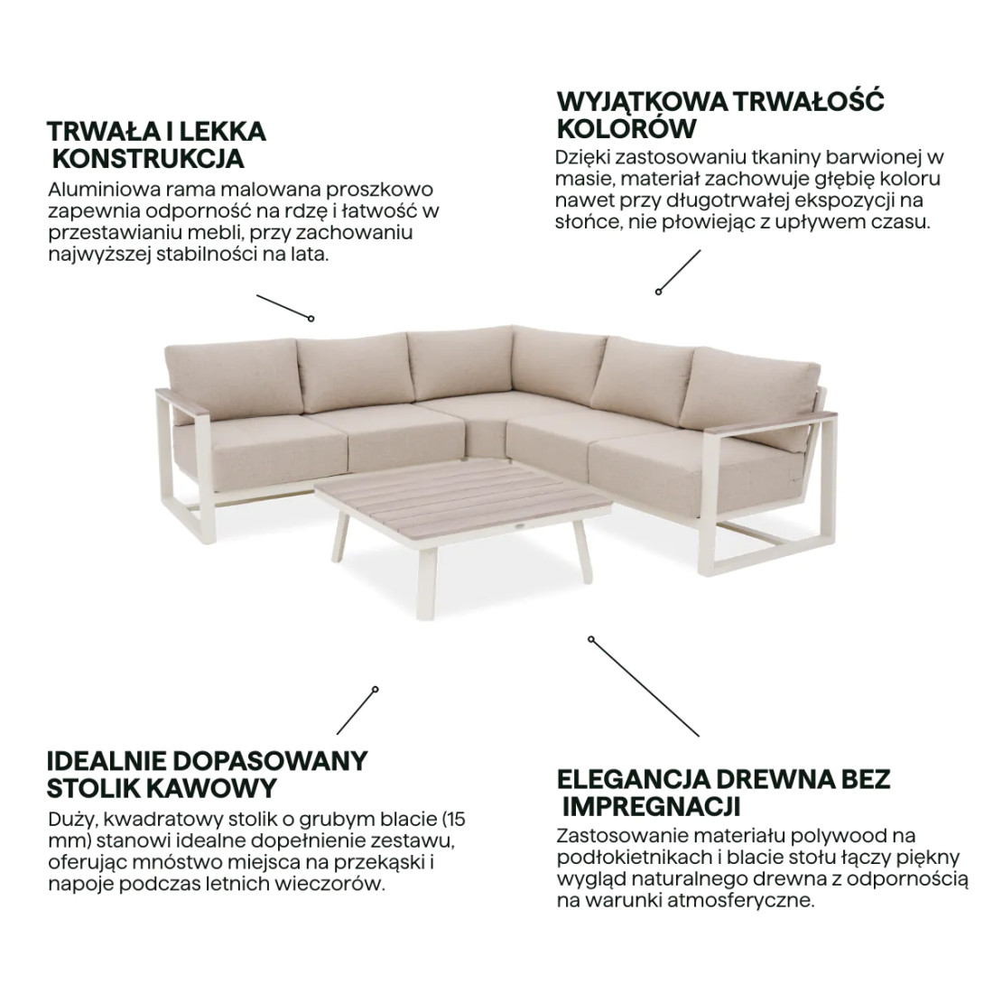 STELVIO CAFFE CORNER SOFA BEIGE