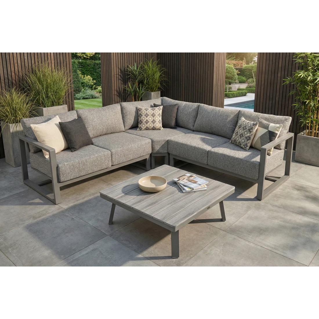STELVIO CAFFE CORNER SOFA GREY