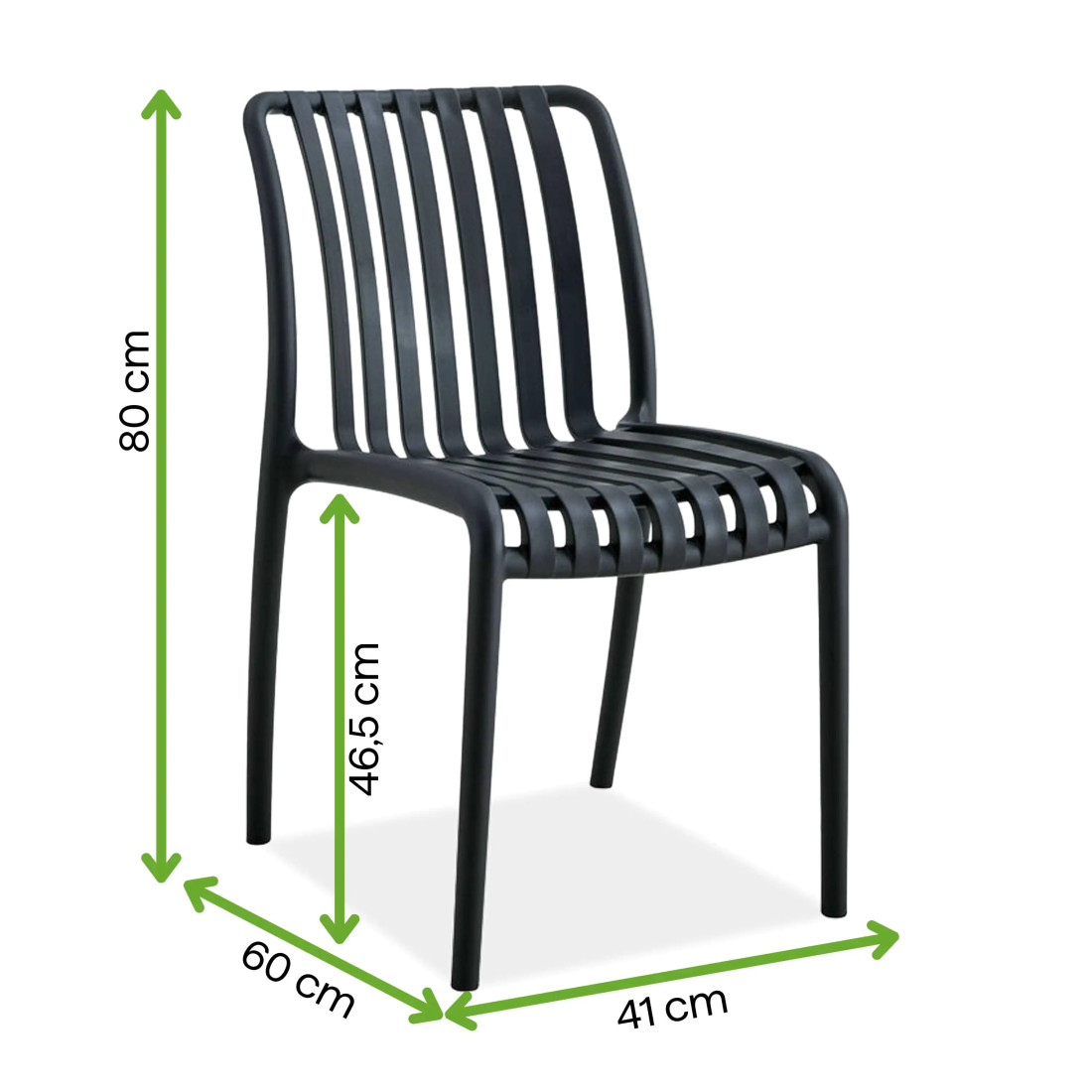 RONA LIGHT CHAIR BLACK