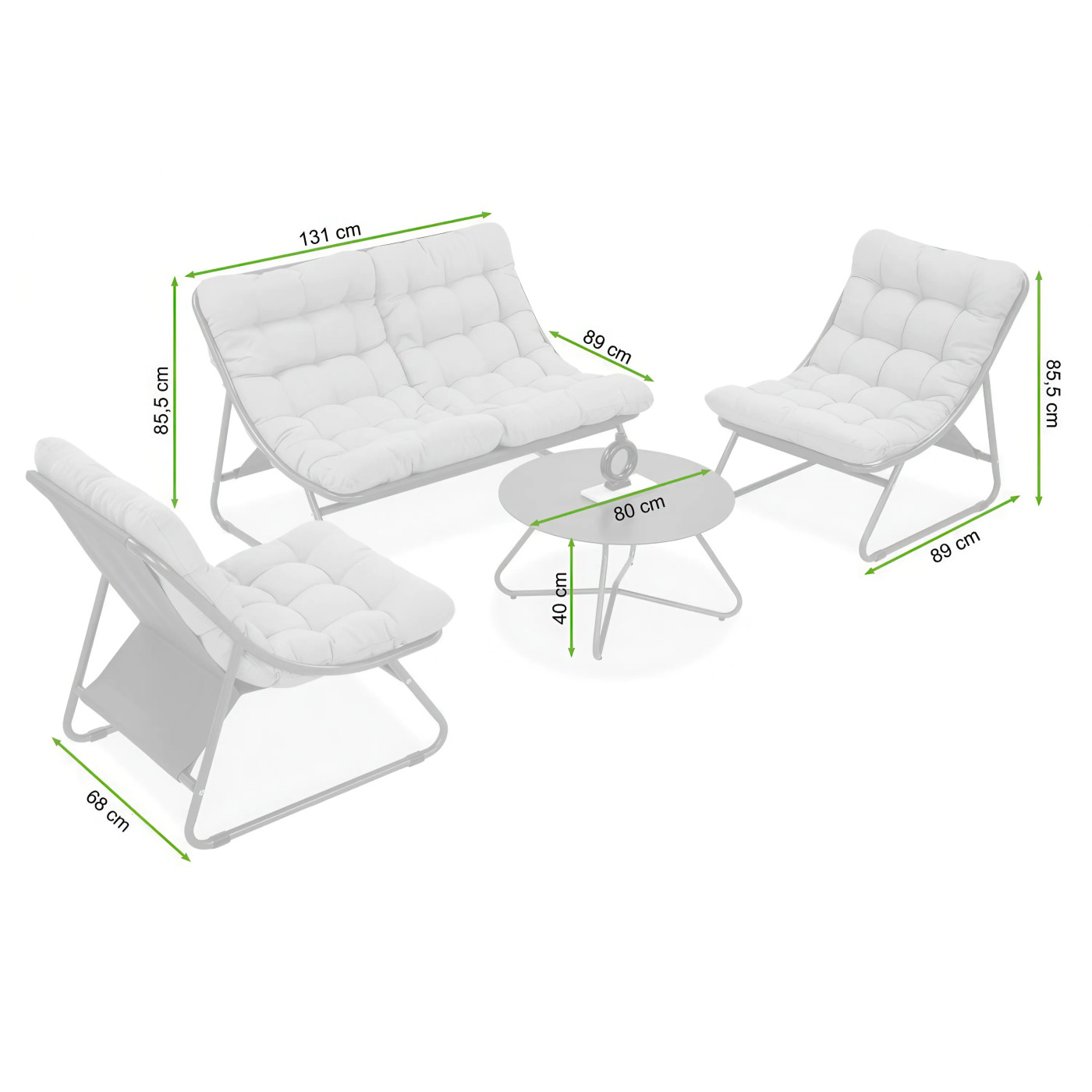 VISTA COFFEE SET GREY BEIGE