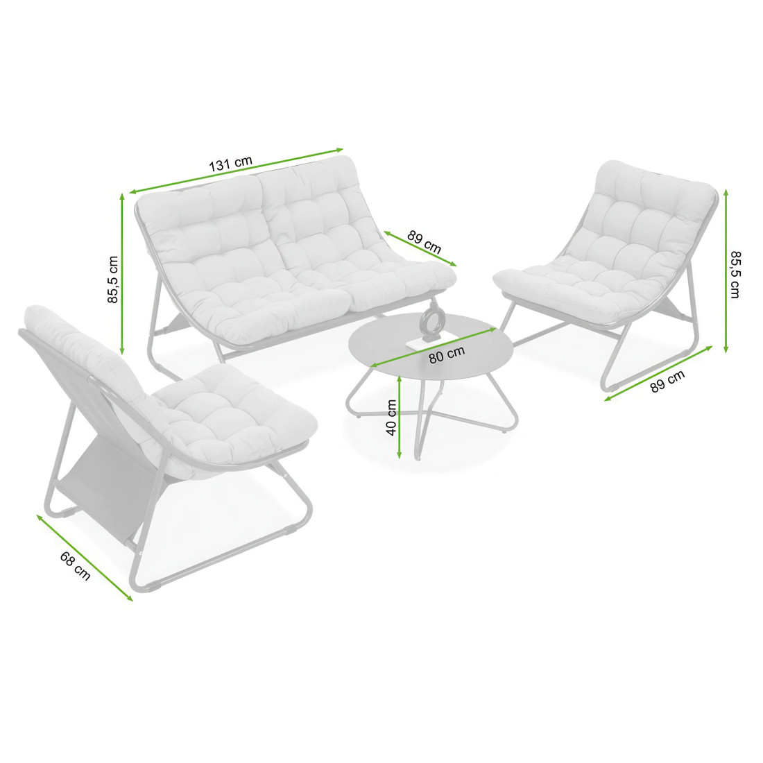 VISTA COFFEE SET GREY BEIGE