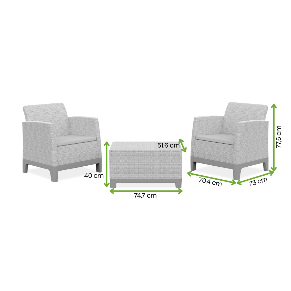 SCANDI FORMA BALC PEBBLE GREY-SOFT BEIGE/OAT