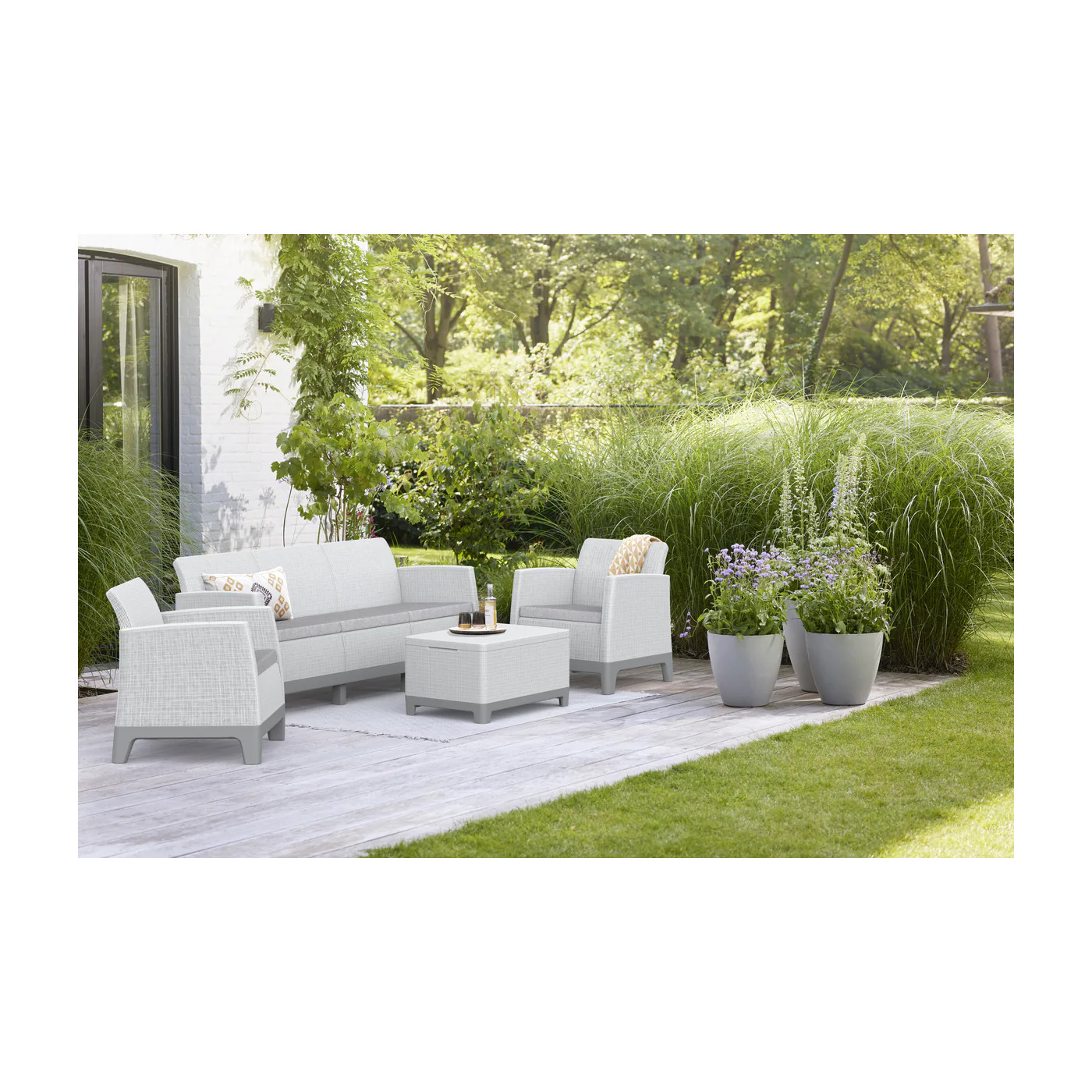 SCANDI FORMA SET 3 ASH GREY-SOFT BEIGE/L.GREY