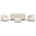 SCANDI FORMA SET 3 PEBBLE GREY-SOFT BEIGE/OAT