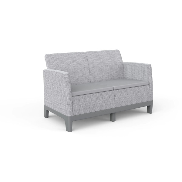 SCANDI FORMA SOFA 2 ASH GREY-SOFT BEIGE/L.GREY
