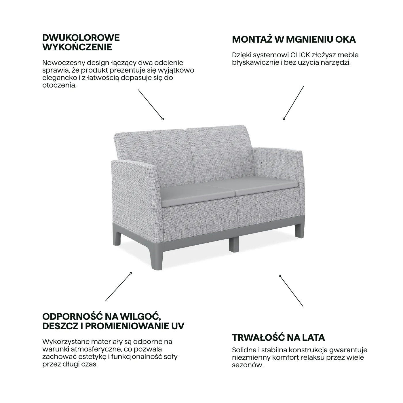 SCANDI FORMA SOFA 2 ASH GREY-SOFT BEIGE/L.GREY