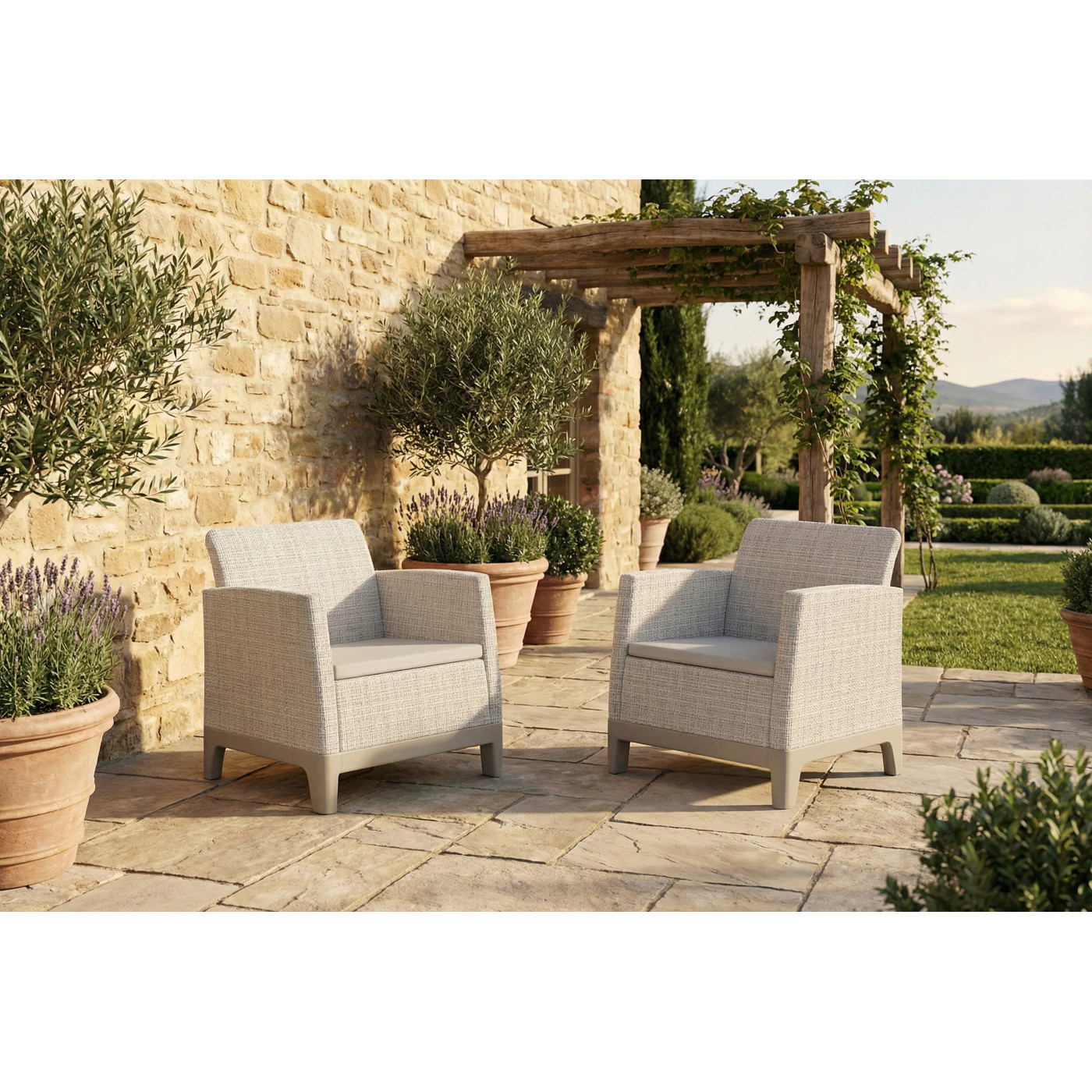 SCANDI FORMA DUO PEBBLE GREY-SOFT BEIGE/OAT