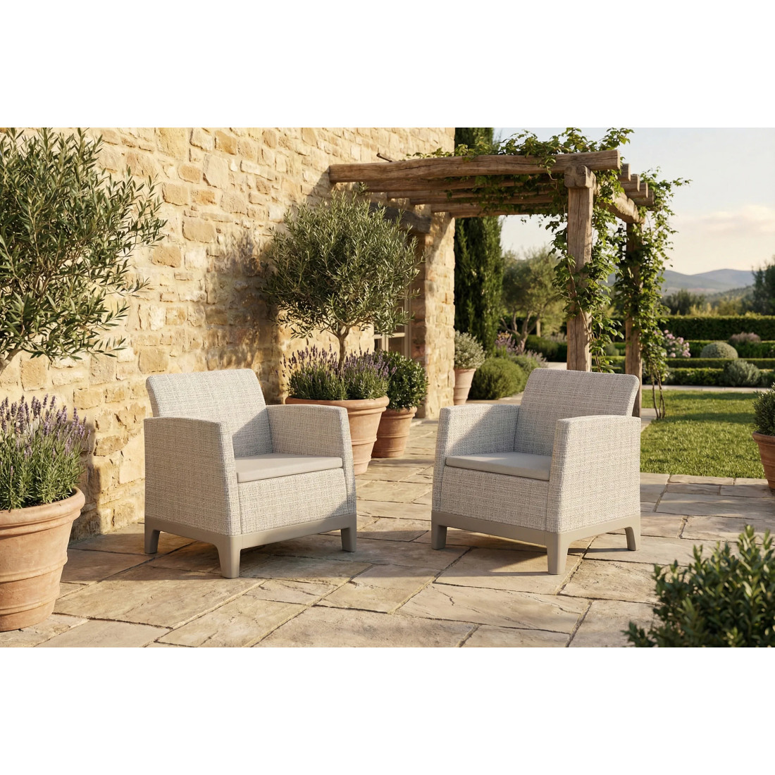 SCANDI FORMA DUO PEBBLE GREY-SOFT BEIGE/OAT