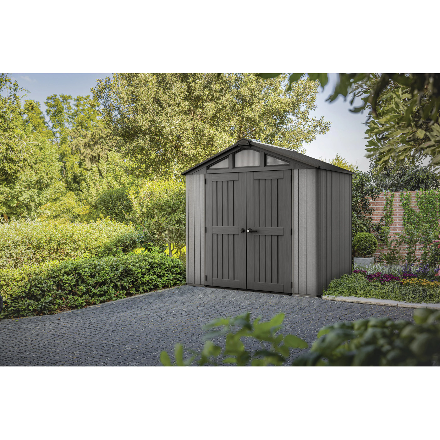 STRONGHOLD SHED 8x6 DOMEK GREY