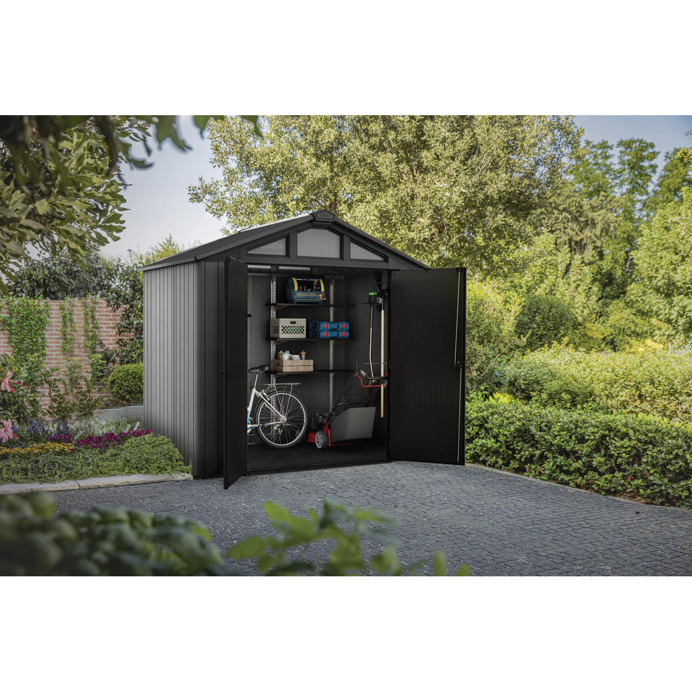 STRONGHOLD SHED 8x6 DOMEK GREY