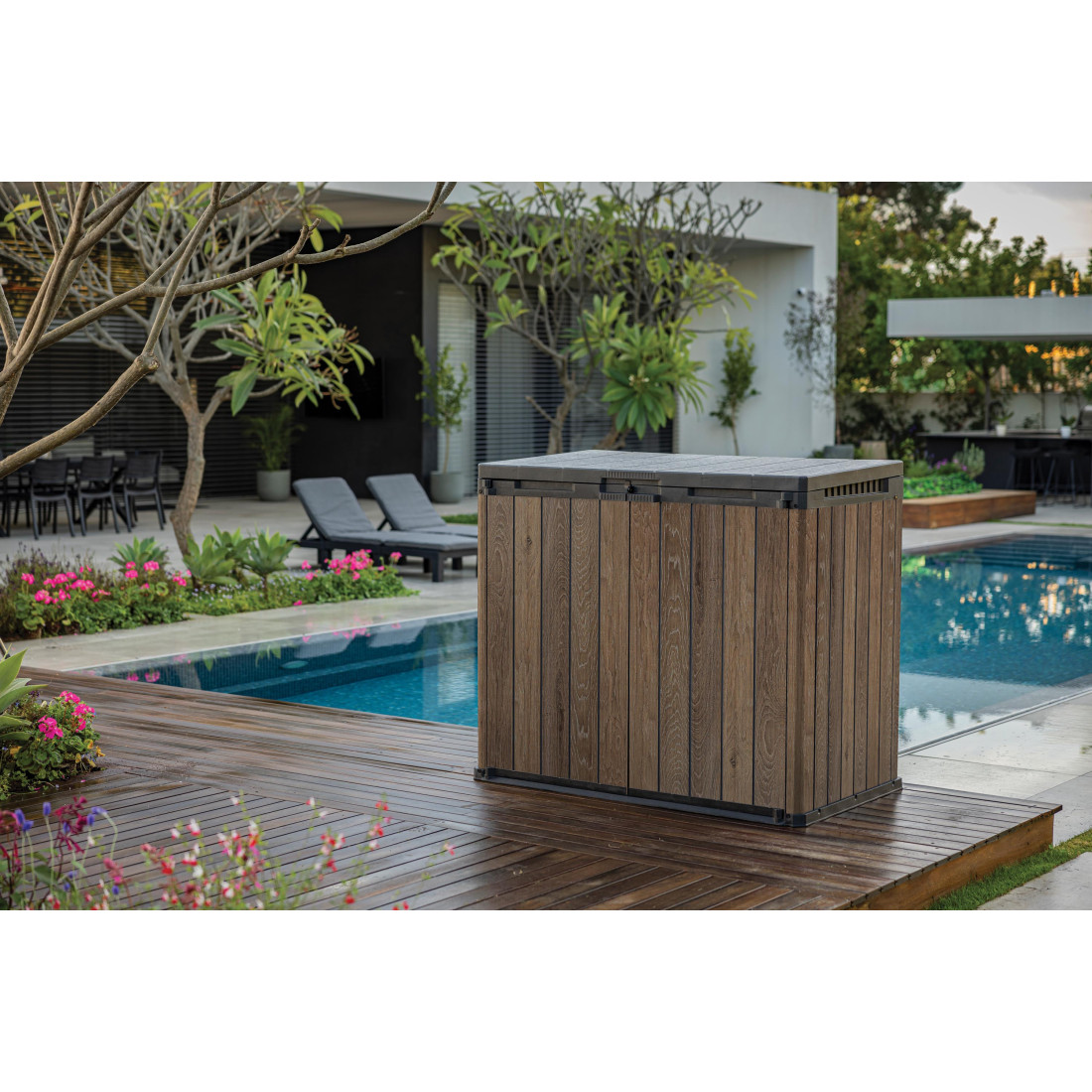 DECO SIO DARWIN 1100L SCHOWEK KOSZ 2x240L WALNUT