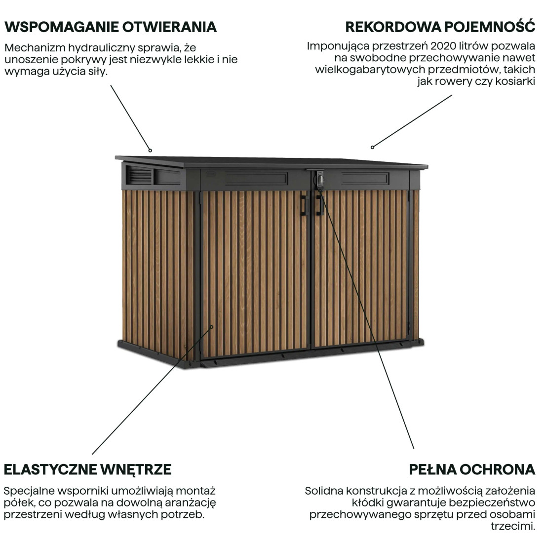 DECO HORIZONTAL 2020L SCHOWEK 2x240L VENETIAN BROWN