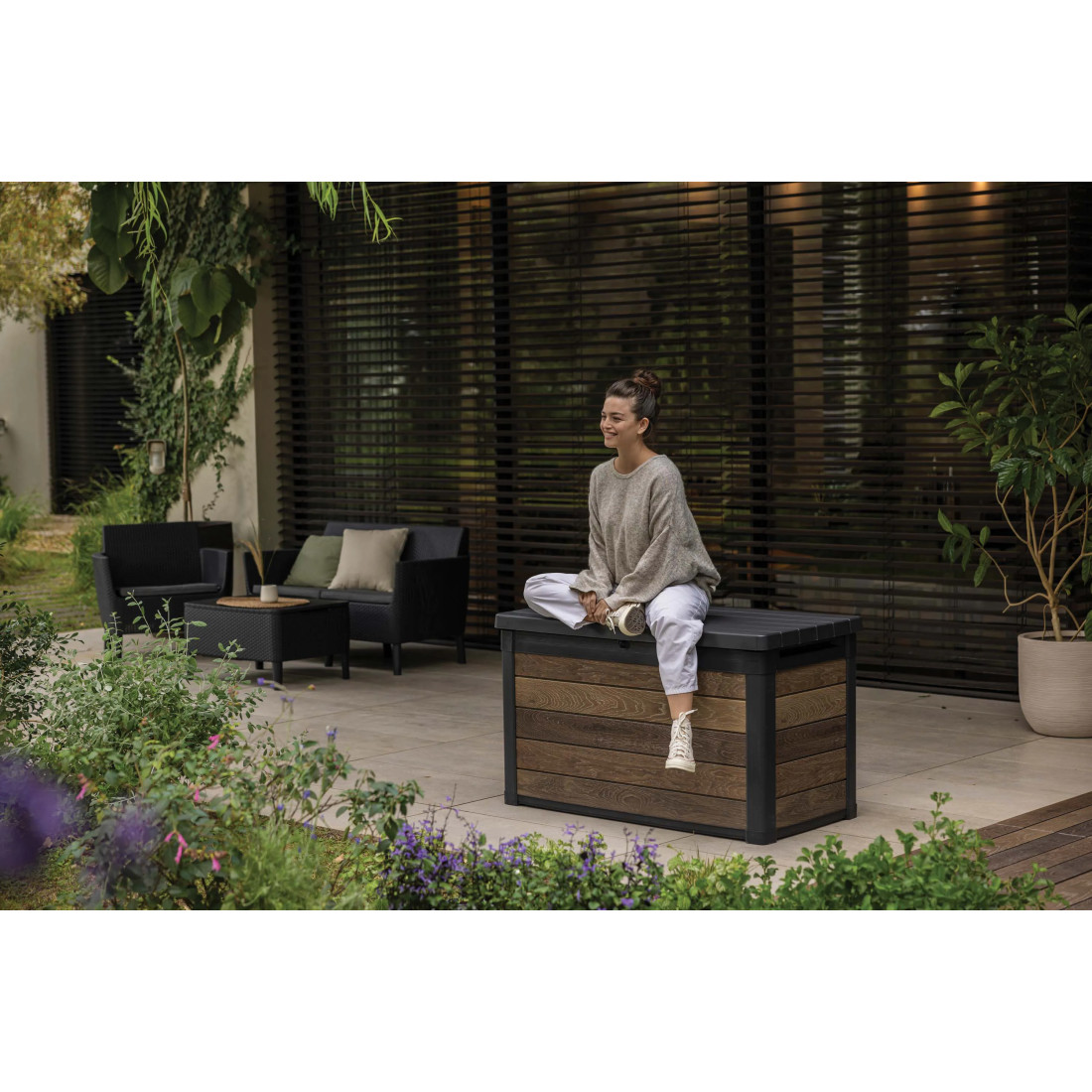 DECO DEC BOX 380L SKRZYNIA WALNUT