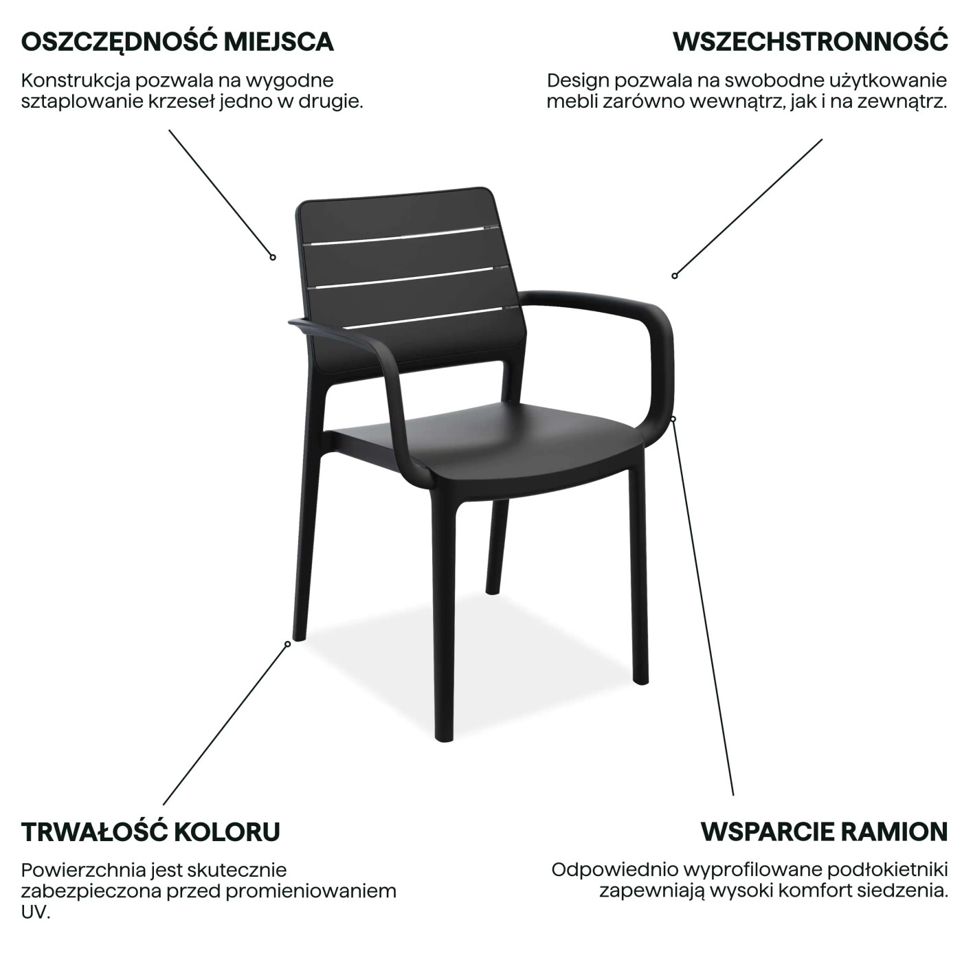 PORTO GRAPHITE CHAIR