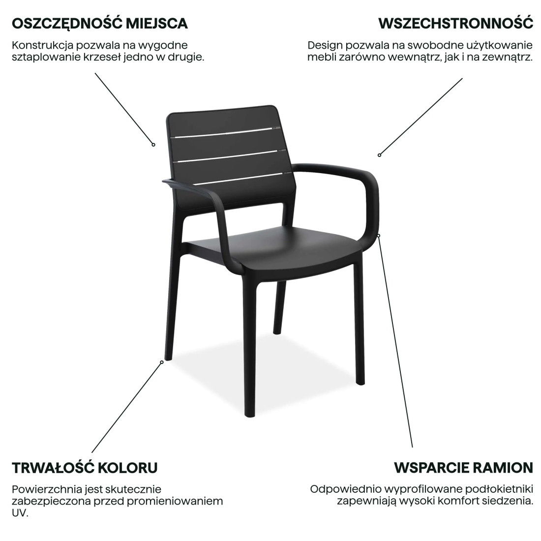 PORTO GRAPHITE CHAIR