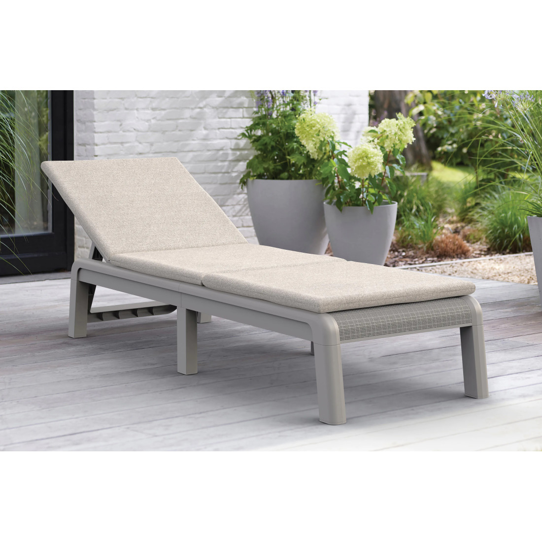 ATLAS LEŻAK Z PODUSZKA SOFT BEIGE/OAT