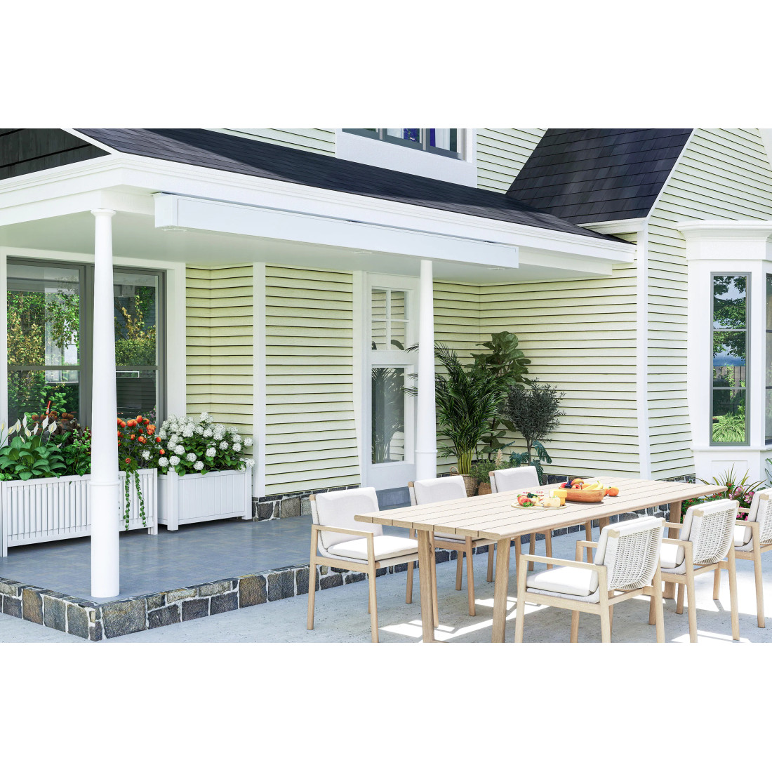 PRIME AUTOMATIC+LED 500x300 MARKIZA TARASOWA BEIGE Z CZUJNIKIEM