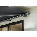 DELUXE PLUS AUTOMATIC+LED 400x300 TERRACE AWNING GREY WITH SENSOR