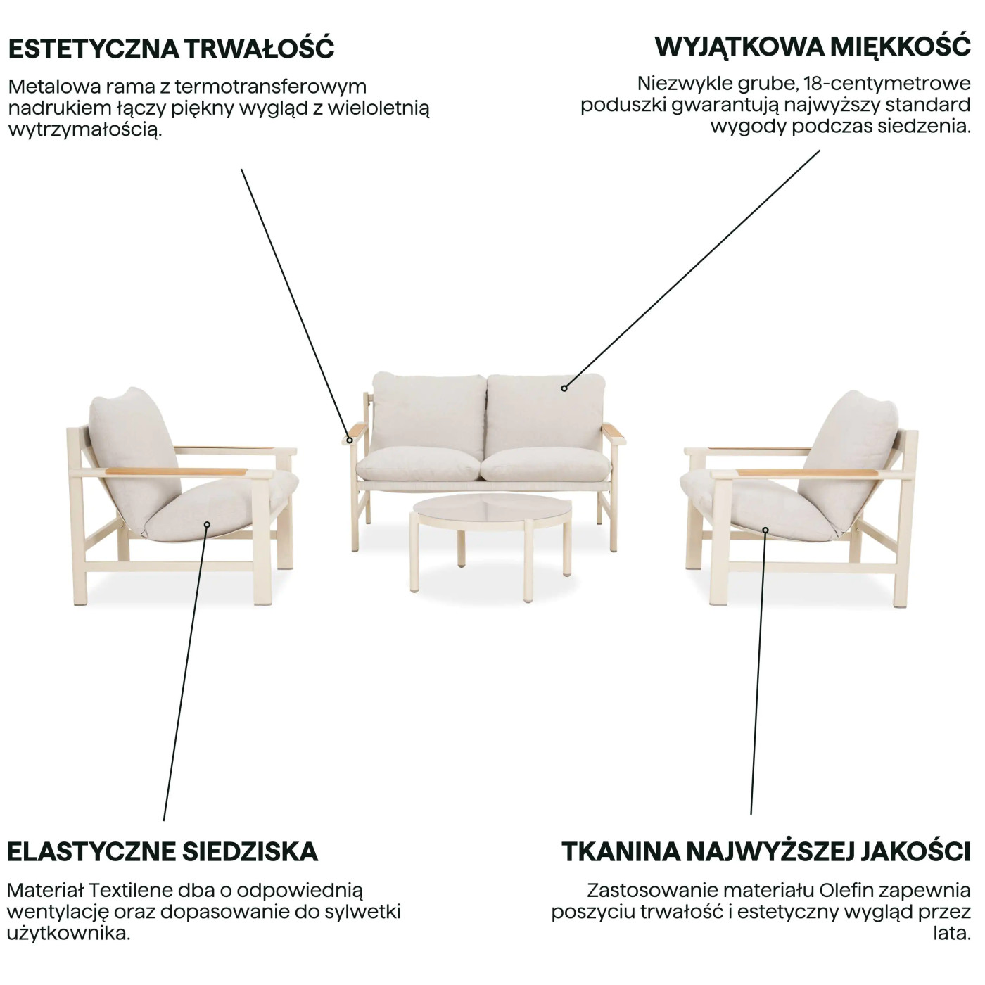 SOLDEN CAFFE ZESTAW BEIGE