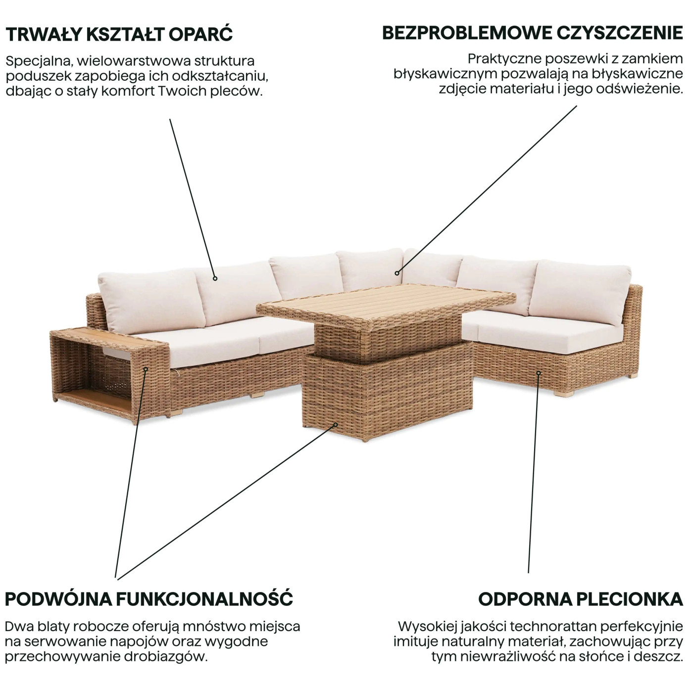 DELHI CORNER SOFA BEIGE