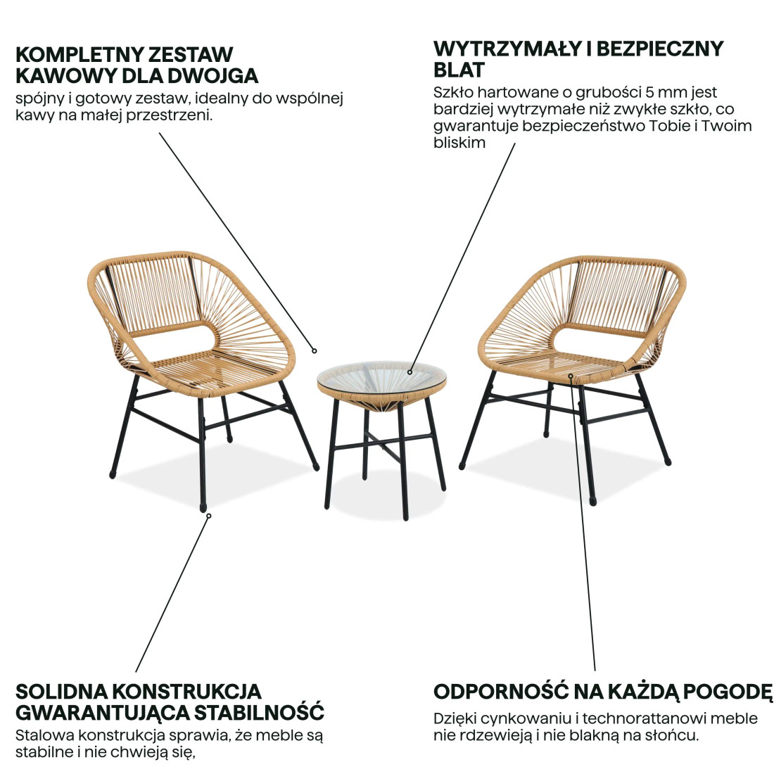 MAYA 2+1 ZESTAW BEIGE