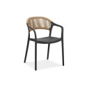 TESSA CHAIR BLACK/BEIGE