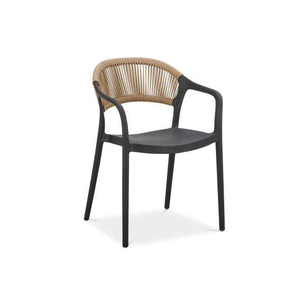 TESSA CHAIR BLACK/BEIGE