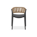 TESSA CHAIR BLACK/BEIGE