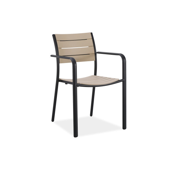 MILO KRZESŁO BLACK/BEIGE