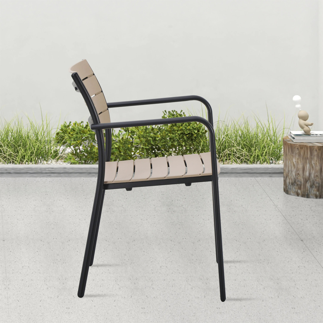 MILO CHAIR BLACK/BEIGE