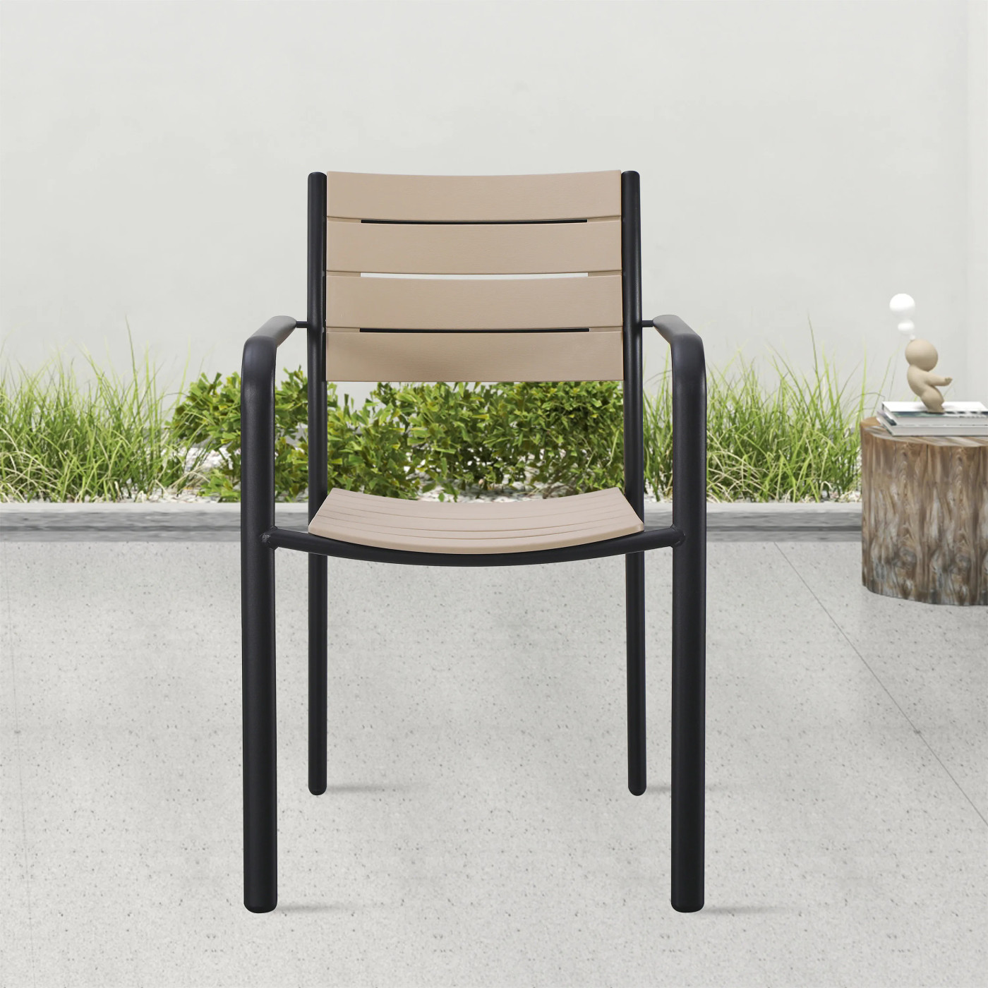 MILO CHAIR BLACK/BEIGE