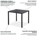 BRIS 80 TABLE BLACK