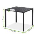 BRIS 80 TABLE BLACK