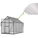 4MM POLYCARBONATE PANELS (SET OF 5) FOR GREENHOUSES 183x245/303/361