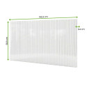 PANELE POLIWĘGLANOWE 4MM (ZESTAW 5SZT.) DO SZKLARNI 244x370/429