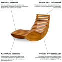 PALAWAN ACACIA WOOD DECK CHAIR