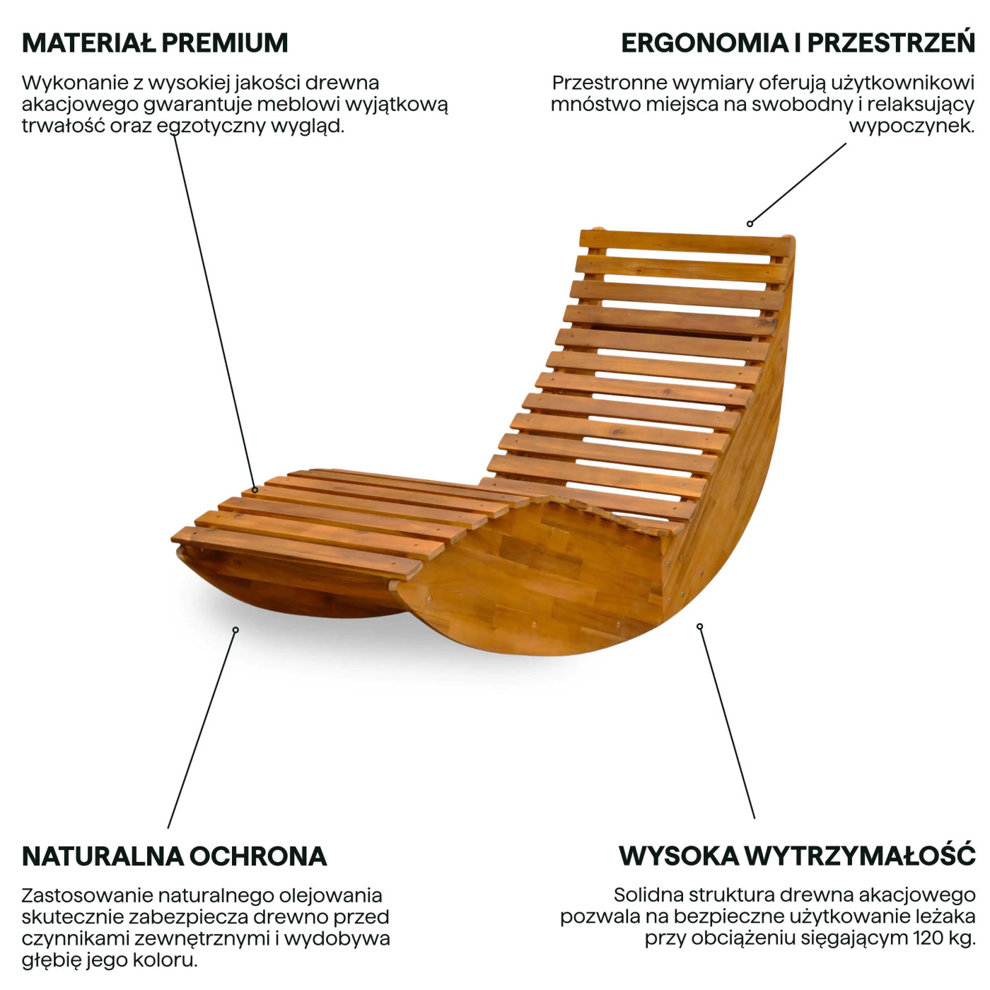 PALAWAN ACACIA WOOD DECK CHAIR