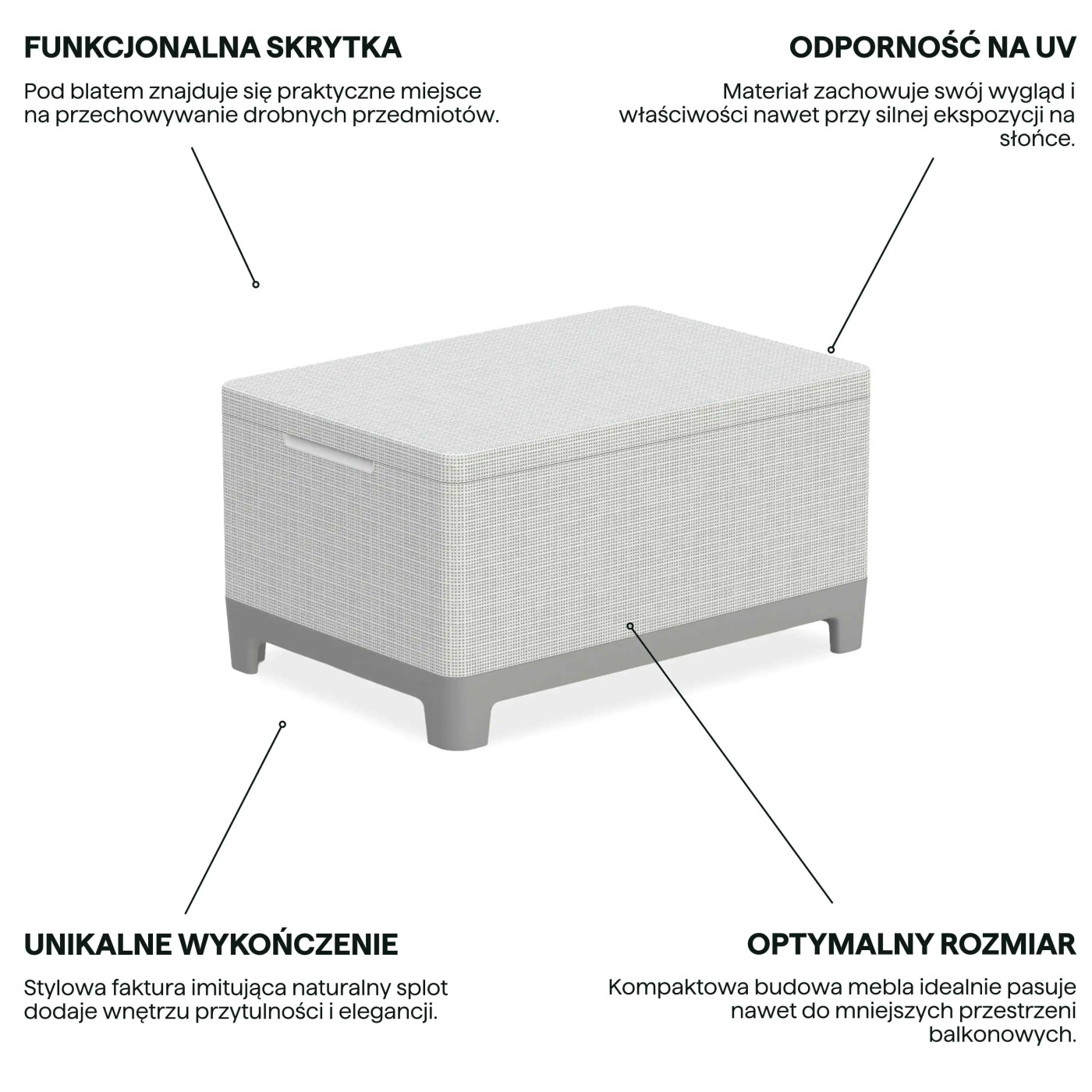 SCANDI STORAGE STÓŁ ASH GREY-SOFT BEIGE